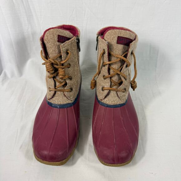 Sperry Saltwater Duck Boots Women's 8 STS87099 Purple Waterproof - Picture 2 of 10